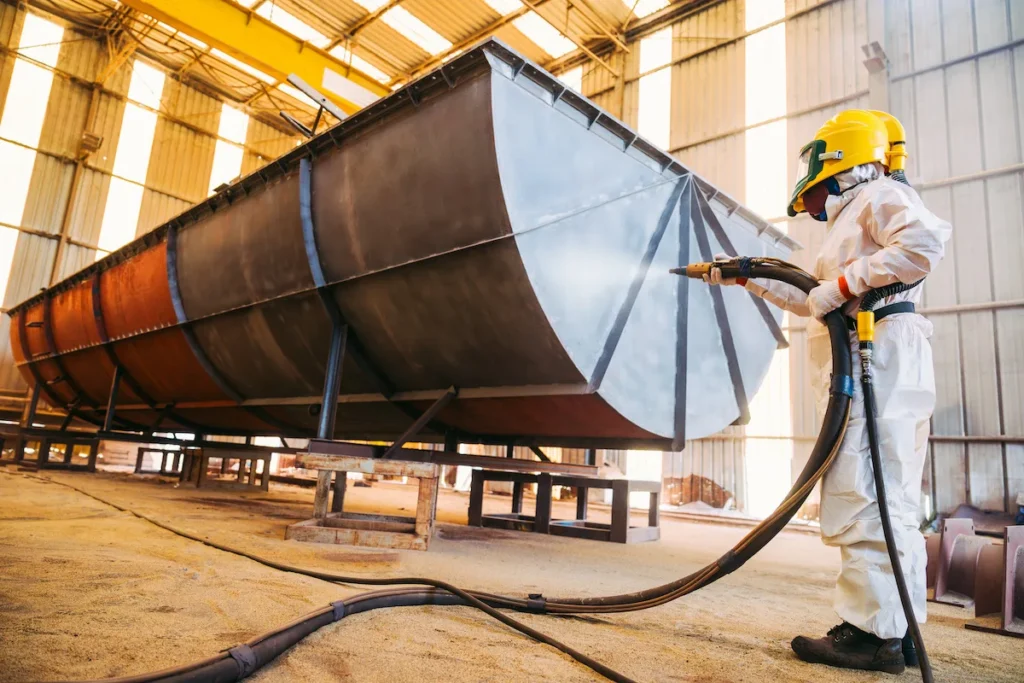 Media blasting surface preparation