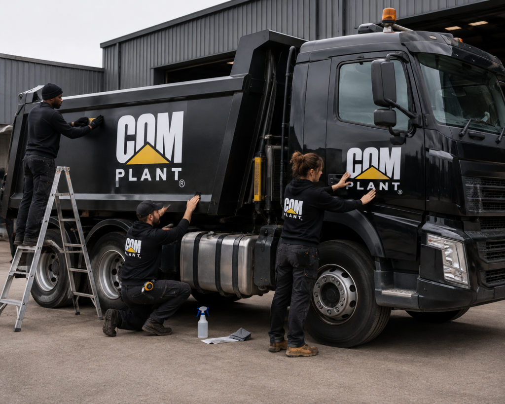 Replacement plant machinery signage and graphics