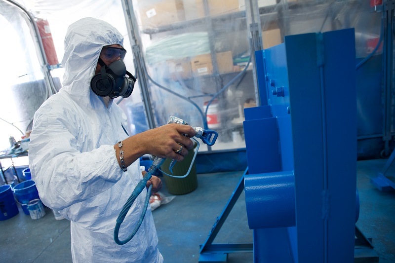 Spray painting and refinishing plant machinery